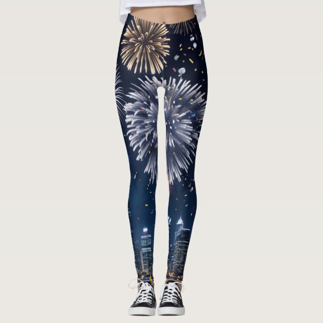 Midnatt i himlen leggings (Framsida)