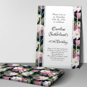 Midnatt i Magnolia Garden Southern Birthday Inbjudningar
