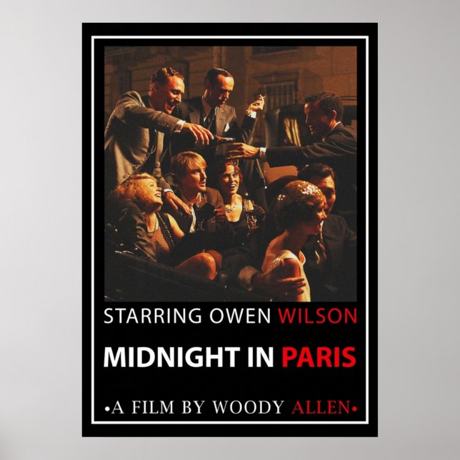 Midnatt i Paris Poster (Framsidan)