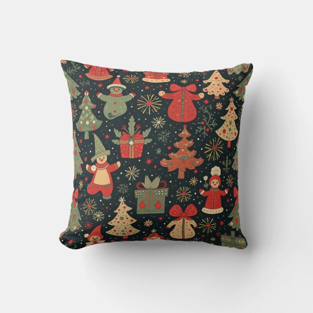 Midnatt jul Pillow Kudde (Framsida)