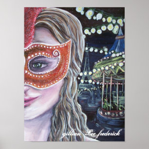 midnatt karnevalaffisch poster