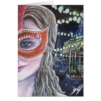 midnatt karnevalkort hälsningskort