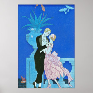 Midnatt kyssart déco poster