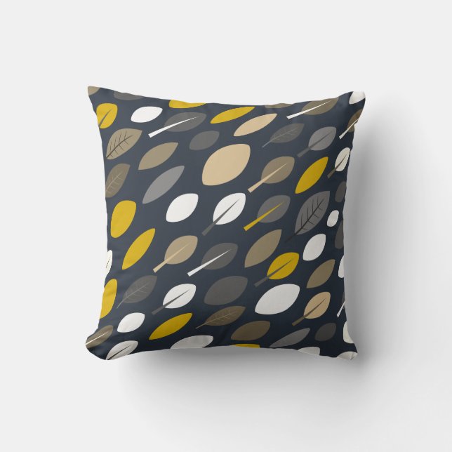 Midnatt Löv Kudde (Framsida)