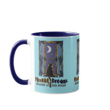 Midnatt Magic: Katt i Moonlit Himmel