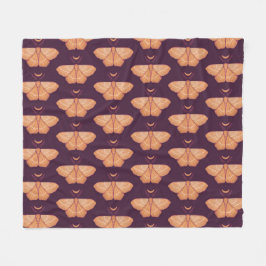 Midnatt Magic: Witchy Night Moth Fleecefilt