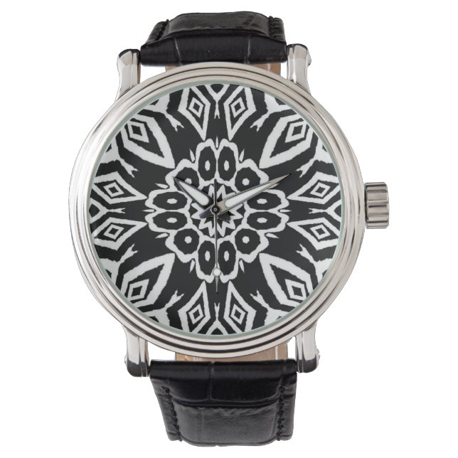 Midnatt Mandala Armbandsur (Framsida)