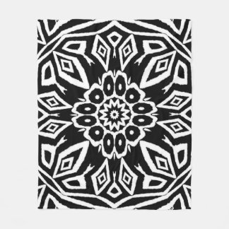 Midnatt Mandala Fleecefilt