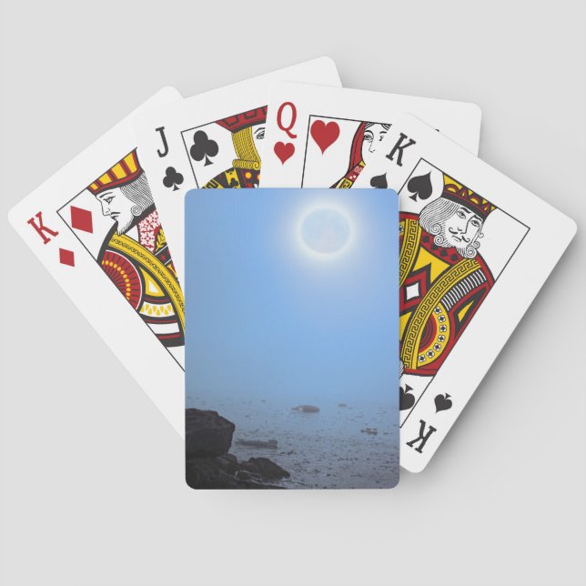 Midnatt Måne | Arktis, Svalbard Casinokort (Baksidan)