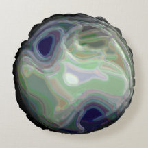 Midnatt Måne New Galaxy Round Pillow