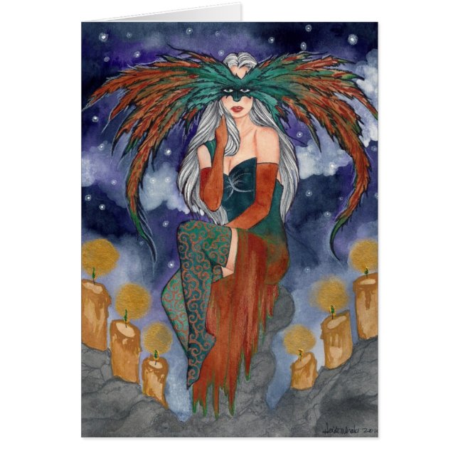 Midnatt maskerad OBS kort (Framsidan)