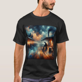 Midnatt Melodies: Enigmatic Blues Tee