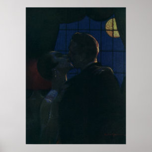 Midnatt mötesplats, älskare vid fullmånen poster