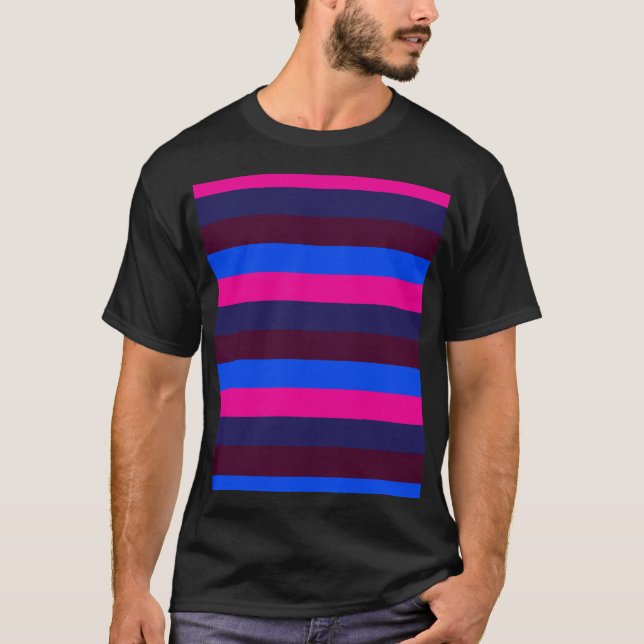 Midnatt neonränder t shirt (Framsida)