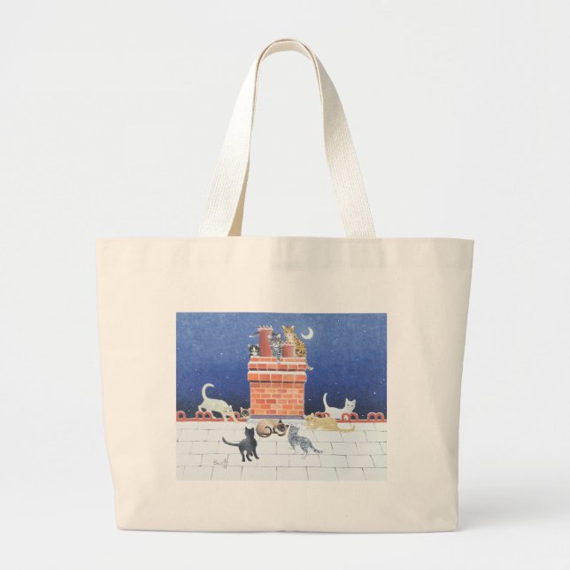 Midnatt noja jumbo tygkasse (Framsidan)