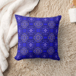 Midnatt Nomad - Indigo Boho Moroccan Kudde