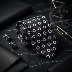 Midnatt Orbit Polka Dot Mönster Slips