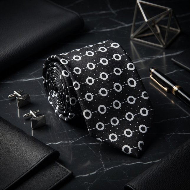 Midnatt Orbit Polka Dot Mönster Slips (Skapare uppladdad)