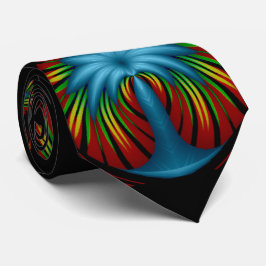 Midnatt på Oasis moderna konst i mönster Slips