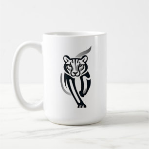 Midnatt Panther - tyst strömsladd Kaffemugg
