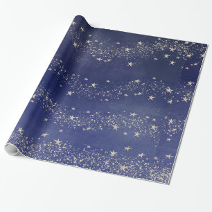 Midnatt papper för sjal för gåva för himmel f presentpapper