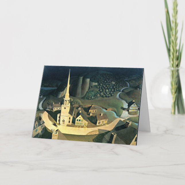 Midnatt Ride Paul Revere Kort (Framsida)