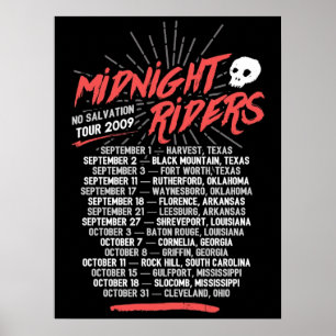 Midnatt Riders No Salvation Tour Poster