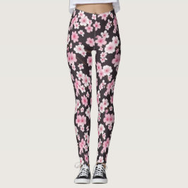 Midnatt Sakura: En Blommar för körsbärssymfoni Leggings