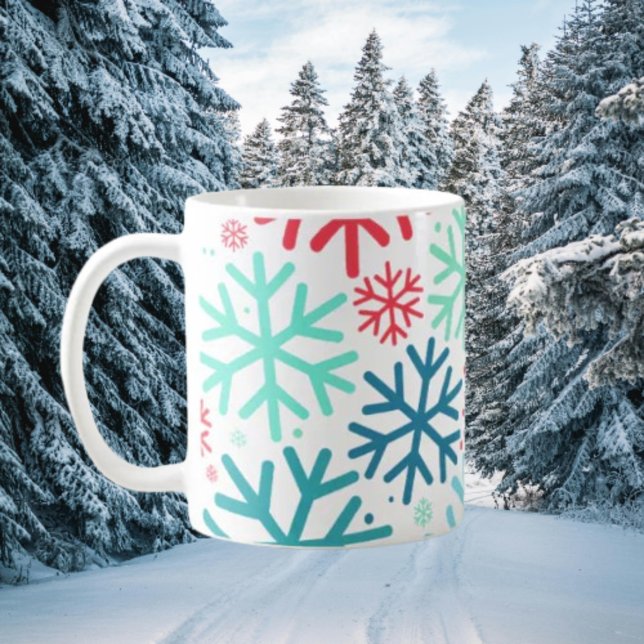 Midnatt Snowfall - Snowflake Mugg (Skapare uppladdad)