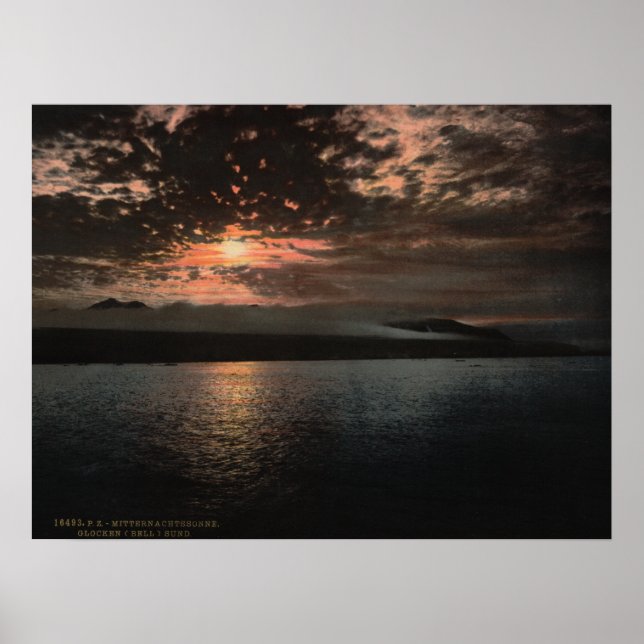 Midnatt Sol, Bell Ljud, Norge Poster (Framsidan)