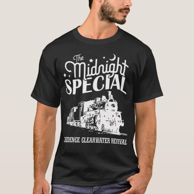 Midnatt Speciell Ccr American Sten Band T Shirt (Framsida)
