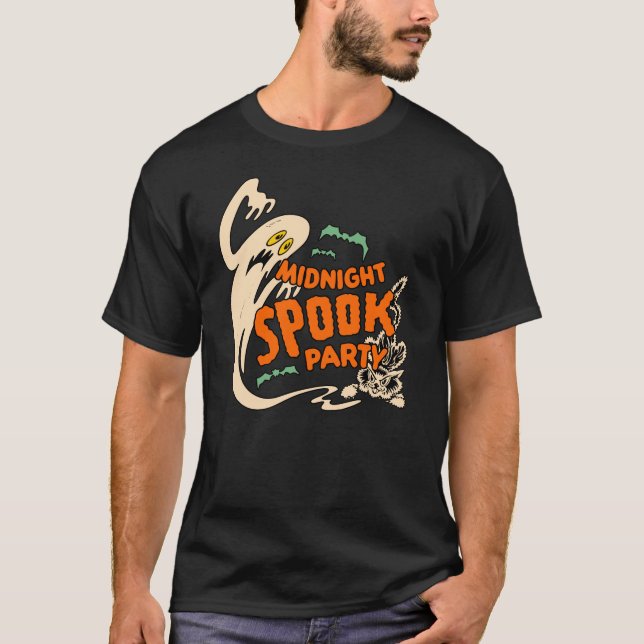 Midnatt Spook Party T Shirt (Framsida)