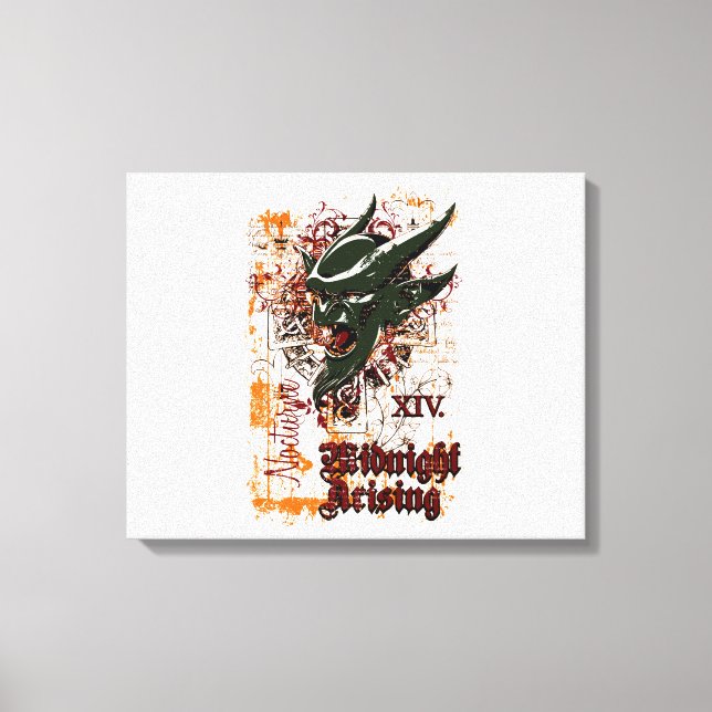 midnatt stigning olivdesign canvastryck (Framsida)