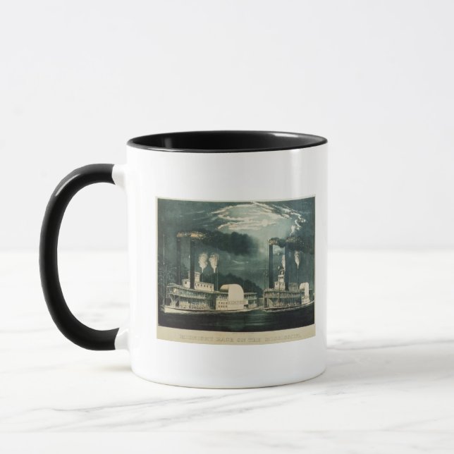 Midnatt tävling på Mississippi, 1875 Mugg (Vänster)