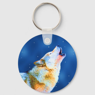 Midnatt tjut Keychain Nyckelring
