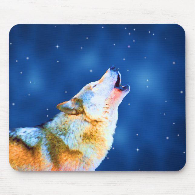 Midnatt tjut Mousepad Musmatta (Framsidan)