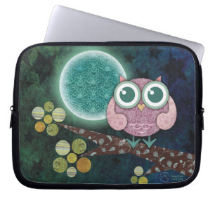 Midnatt ugglalaptop sleeve