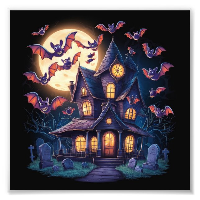 Midnatt vid Haunted Gods Fototryck (Framsidan)