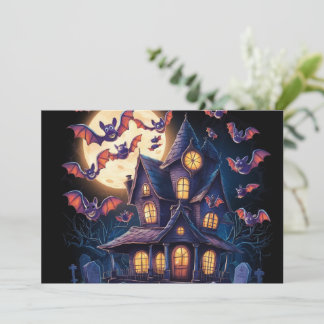 Midnatt vid Haunted Gods Inbjudningar