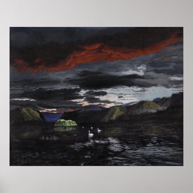 Midnatt vid Yukon-floden: Poster (Framsidan)