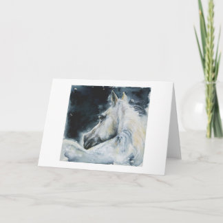 Midnatt vit helgkort