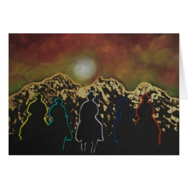 Midnatta Cowboys OBS Kort (Framsidan Horizontal)