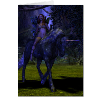 Midnatta Fae Hälsningskort