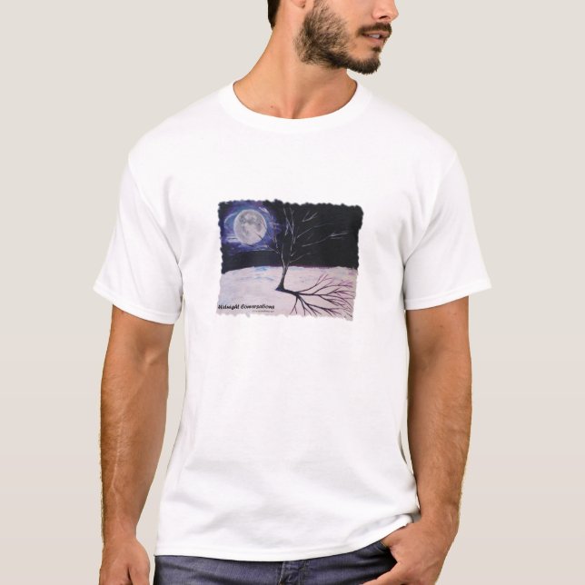 Midnatta konversationer tee shirt (Framsida)