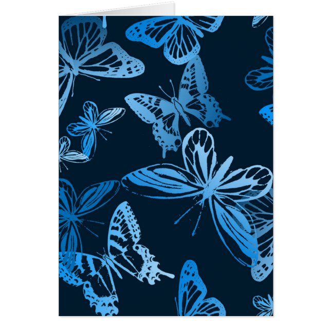 Midnatta reklamblad hälsningskort (Framsidan)