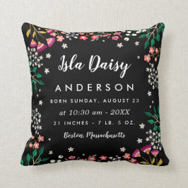 Midnatta vildblommar - kudde