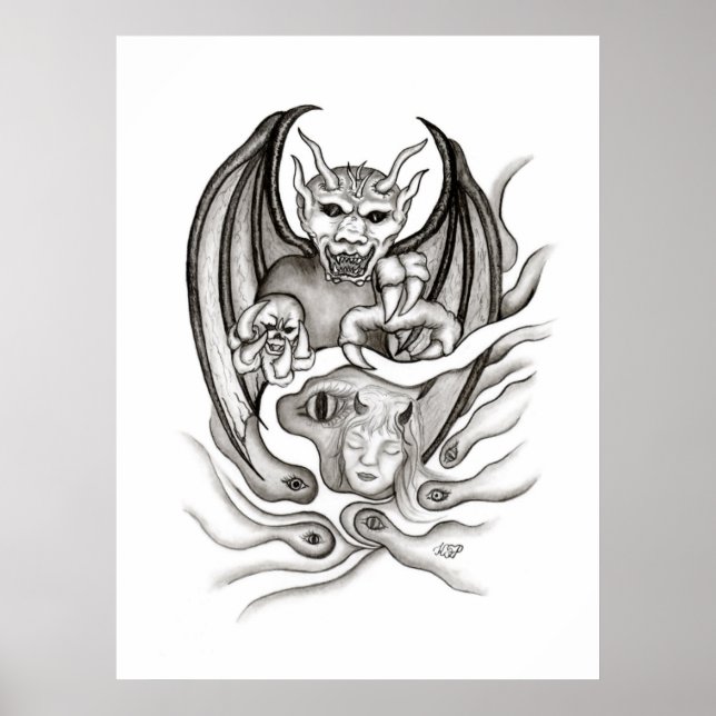Midnattdröm - Djävlar Poster (Framsidan)