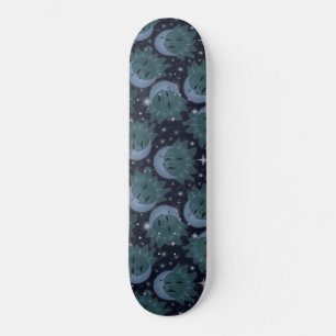 Midnattsbladen sol och Måne Mini Skateboard Bräda 18,5 Cm