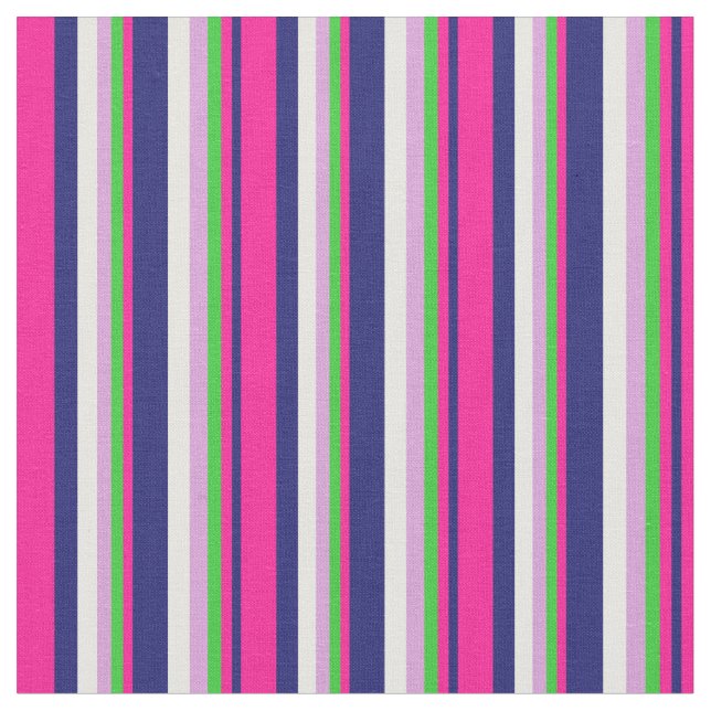 Midnattsblått, djup Rosa, Grönt, plommon och färgf Tyg (Närbild)