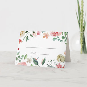 midnattsblocket vår Blommigt Bröllop Ställe Kort